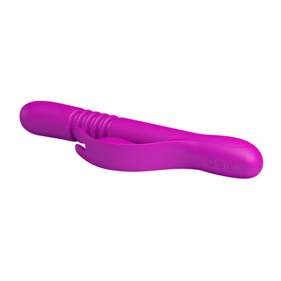 Foto 5 do produto Vibrador Rabbit com 12 Modos de Vibração, 4 Movimentos de Vai e Vem, Rotações e Função Memória - Pretty Love Donahue | 15 x 3,1 cm | Disponível em 2 Cores
