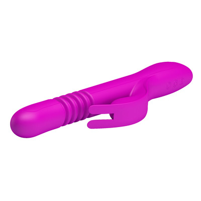 Foto 3 do produto Vibrador Rabbit com 12 Modos de Vibração, 4 Movimentos de Vai e Vem, Rotações e Função Memória - Pretty Love Donahue | 15 x 3,1 cm | Disponível em 2 Cores