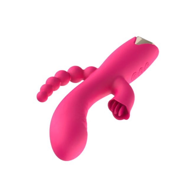Vibrador Rabbit com 3 Funções, 10 Modos de Vibração, 4 níveis de Velocidade e Recarregável - NV Toys Rabid Bunny | 11,5 x 3,7 cm | Disponível em 2 Cores - 3