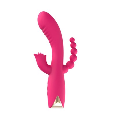 Foto 1 do produto Vibrador Rabbit com 3 Funções, 10 Modos de Vibração, 4 níveis de Velocidade e Recarregável - NV Toys Rabid Bunny | 11,5 x 3,7 cm | Disponível em 2 Cores