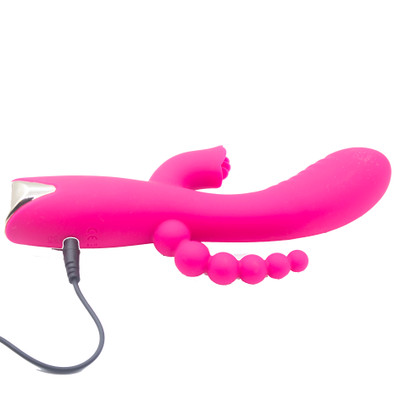 Foto 5 do produto Vibrador Rabbit com 3 Funções, 10 Modos de Vibração, 4 níveis de Velocidade e Recarregável - NV Toys Rabid Bunny | 11,5 x 3,7 cm | Disponível em 2 Cores