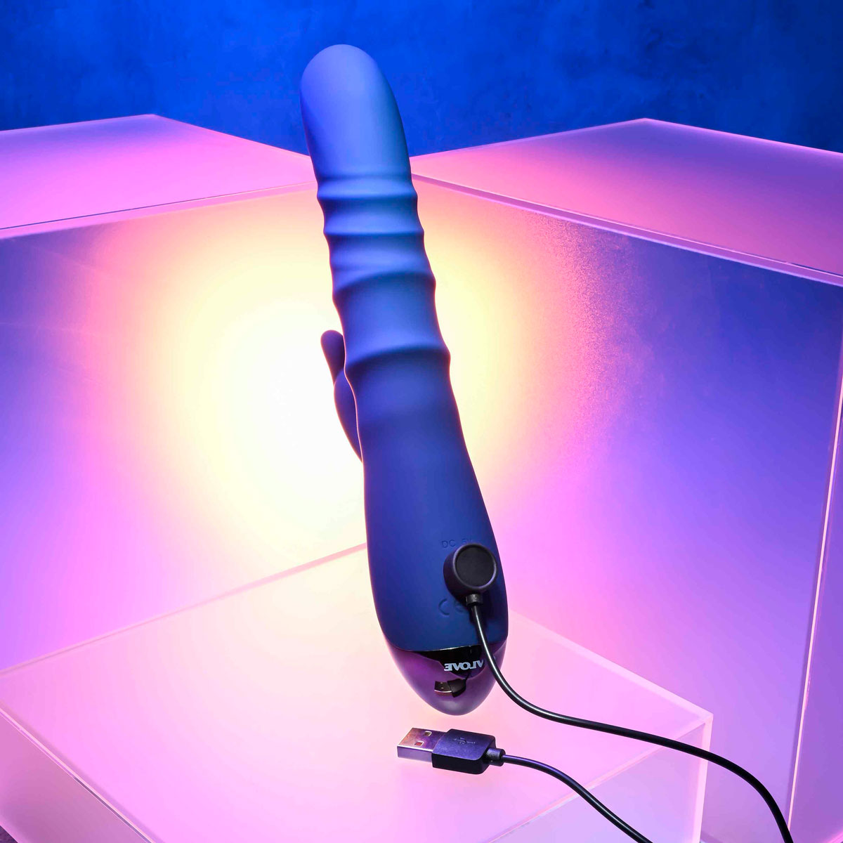 Vibrador Rabbit com Anéis Massageadores em 3 Níveis, 10 Modos de Vibração e Carregamento via Cabo USB - Evolved Novelties The Ringer | 13,5 x 3,7 cm - 4