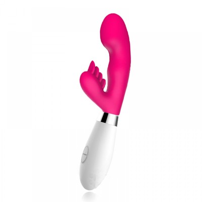 Foto 5 do produto Vibrador Rabbit Escalonado em Silicone de Toque Macio com 10 Vibrações - Green Baby | 9 x 3,8 cm | Disponível em 2 cores