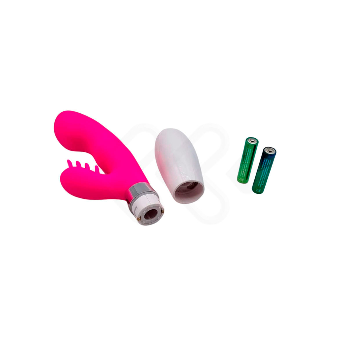 Vibrador Rabbit Escalonado em Silicone de Toque Macio com 10 Vibrações - Green Baby | 9 x 3,8 cm | Disponível em 2 cores - 7