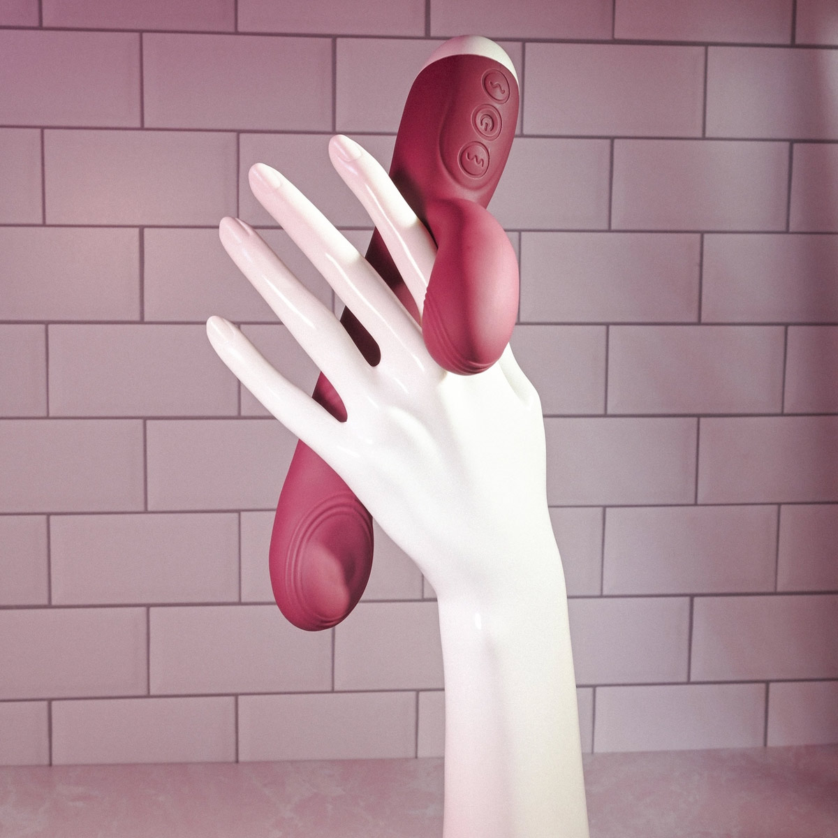 Vibrador Rabbit Estimulador de Ponto G e Clitóris com 7 Modos de Pulsação Duplo - Evolved Double Tap | 12,8 x 3,4 cm - 6