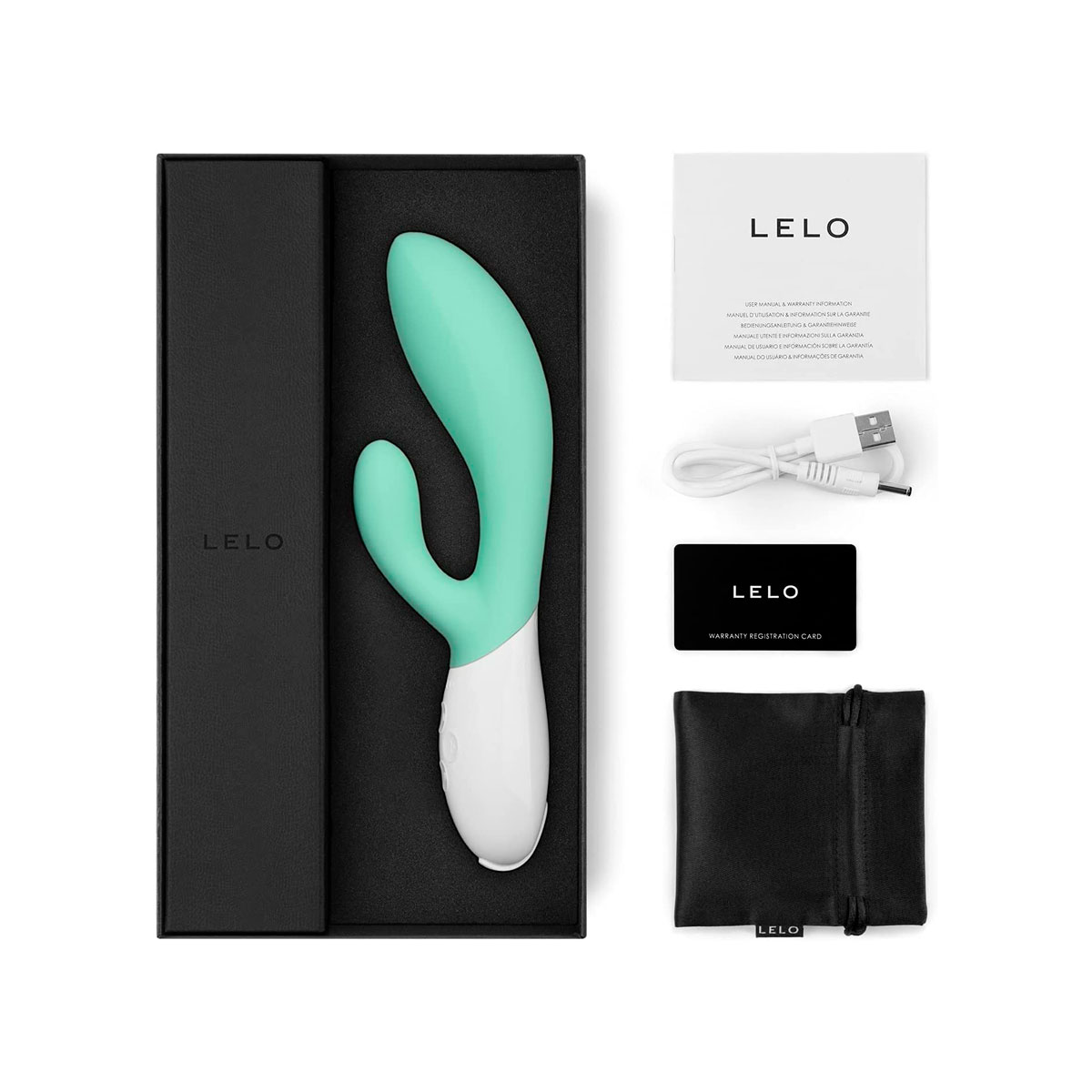 Vibrador Rabbit Estimulador do Ponto G e Clítoris com Bateria Recarregável, 10 Modos de Vibração - LELO Ina 3 - 10,5 x 3,5 cm | Disponível em 2 cores - 4