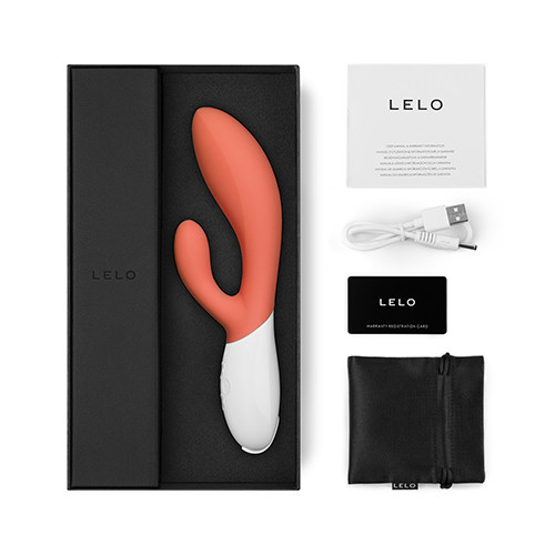 Vibrador Rabbit Estimulador do Ponto G e Clítoris com Bateria Recarregável, 10 Modos de Vibração - LELO Ina 3 - 10,5 x 3,5 cm | Disponível em 2 cores - 7