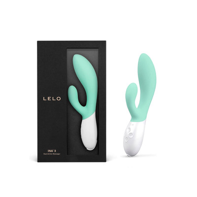 Foto 1 do produto Vibrador Rabbit Estimulador do Ponto G e Clítoris com Bateria Recarregável, 10 Modos de Vibração - LELO Ina 3 - 10,5 x 3,5 cm | Disponível em 2 cores