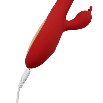 Foto 8 do produto Vibrador Rabbit Flexível em Silicone com 12 Modos de Vibração, Recarregável e Resistente à Água - Born To Feeling Glow Color | 13 x 3,4 cm | Disponível em 2 Cores