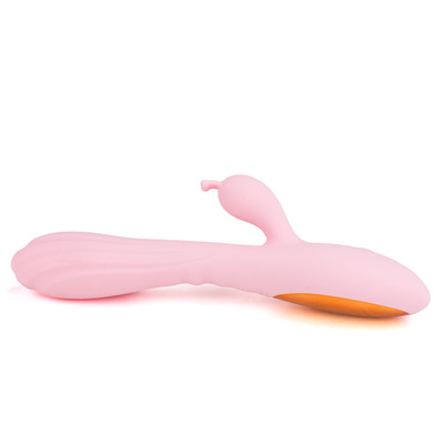 Foto 4 do produto Vibrador Rabbit Flexível em Silicone com 12 Modos de Vibração, Recarregável e Resistente à Água - Born To Feeling Glow Color | 13 x 3,4 cm | Disponível em 2 Cores