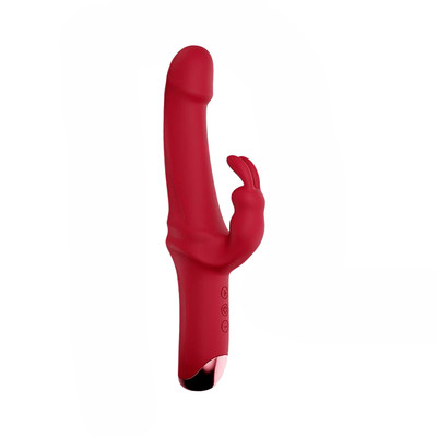 Foto 2 do produto Vibrador Rabbit com Glande em Silicone Soft Touch, 10 Modos de Vibração Potentes e Recarregável - M. Yollo | Disponível em 3 Cores