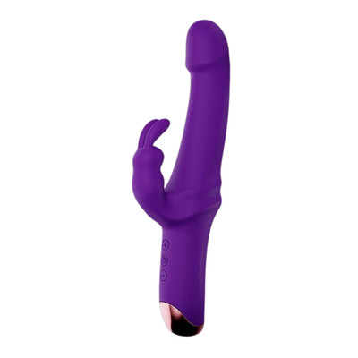 Foto 3 do produto Vibrador Rabbit com Glande em Silicone Soft Touch, 10 Modos de Vibração Potentes e Recarregável - M. Yollo | Disponível em 3 Cores