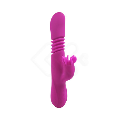 Foto 2 do produto Vibrador Rabbit com Movimento Vai e Vem, Função de Aquecimento e Rotação - Man Nuo Arya Telescopic Rotation Tongue Vibrator | 13,8 x 3,4 cm