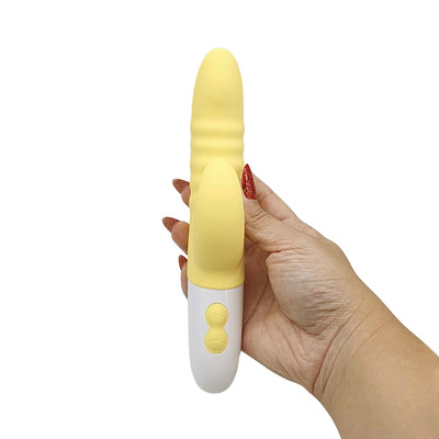 Foto 5 do produto Vibrador Rabbit de Ponto G de Clitóris em Silicone com 10 Modos de Vibração e Estimulação com Carregamento via USB - Sexy Import | 11 x 3,4 cm