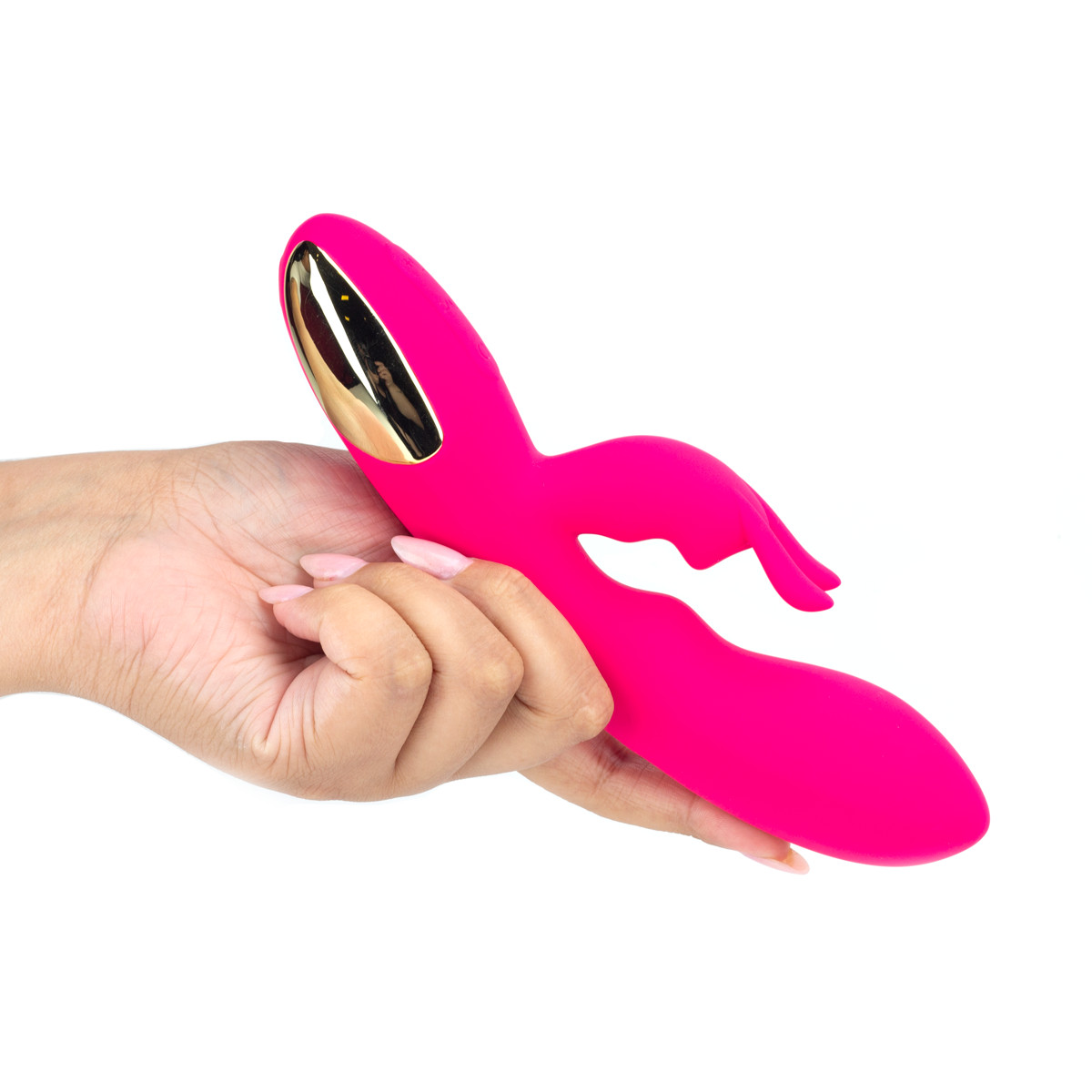 Vibrador Rabbit Recarregável com 10 Modos de Vibração em 4 Intensidades Diferentes, Estimulador de Ponto G e Clitóris - NV TOYS Crazy Rabbit | 12,5 x 4 cm | Disponível em 2 Cores - 8