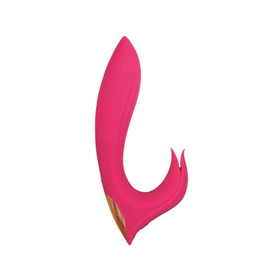 Foto 2 do produto Vibrador Rabbit Recarregável com 10 Modos de Vibração e Estimulador de Clitóris em Forma de Tulipa - Adam & Eve Eve's Bliss Vibrator | 12 x 3,3 cm