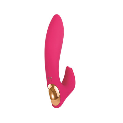 Foto 3 do produto Vibrador Rabbit Recarregável com 10 Modos de Vibração e Estimulador de Clitóris em Forma de Tulipa - Adam & Eve Eve's Bliss Vibrator | 12 x 3,3 cm