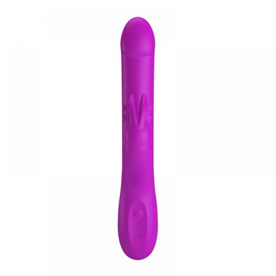 Foto 3 do produto Vibrador Rabbit Recarregável com 4 Modos de Rotação, 4 Modos Vai e Vem e 12 Modos de Vibrações - Pretty Love Reese | 13 x 3,4 cm