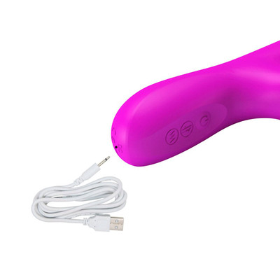 Foto 7 do produto Vibrador Rabbit Recarregável com 4 Modos de Rotação, 4 Modos Vai e Vem e 12 Modos de Vibrações - Pretty Love Reese | 13 x 3,4 cm