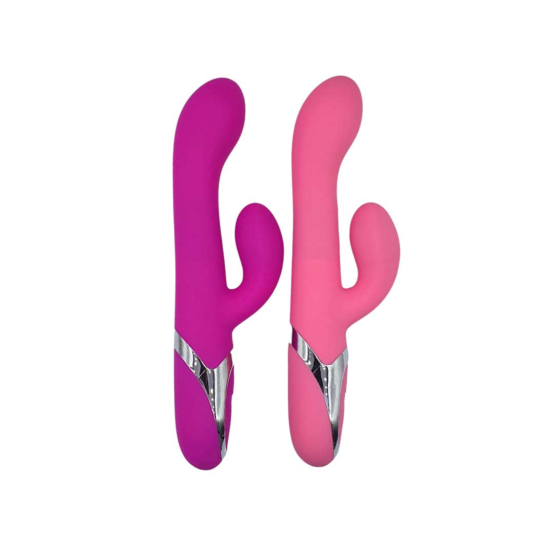 Vibrador Rabbit Recarregável com 4 Modos de Rotação, 7 Níveis de Vibrações e Resistente à Água - Pretty Love Nelson | 12,5 x 3,6 cm	| Disponível em 2 Cores - 2