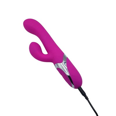 Foto 4 do produto Vibrador Rabbit Recarregável com 4 Modos de Rotação, 7 Níveis de Vibrações e Resistente à Água - Pretty Love Nelson | 12,5 x 3,6 cm	| Disponível em 2 Cores