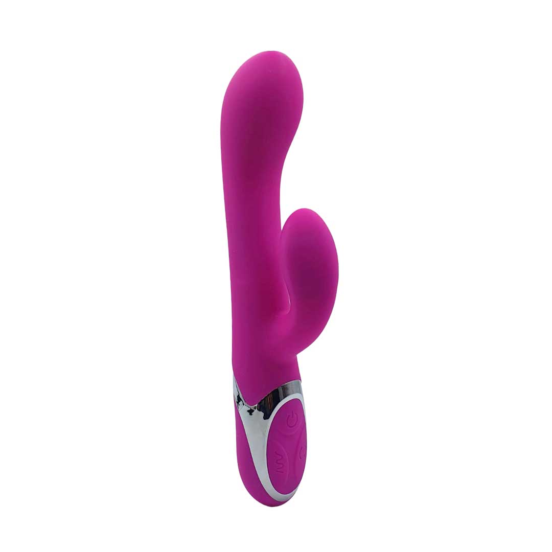 Vibrador Rabbit Recarregável com 4 Modos de Rotação, 7 Níveis de Vibrações e Resistente à Água - Pretty Love Nelson | 12,5 x 3,6 cm	| Disponível em 2 Cores - 3