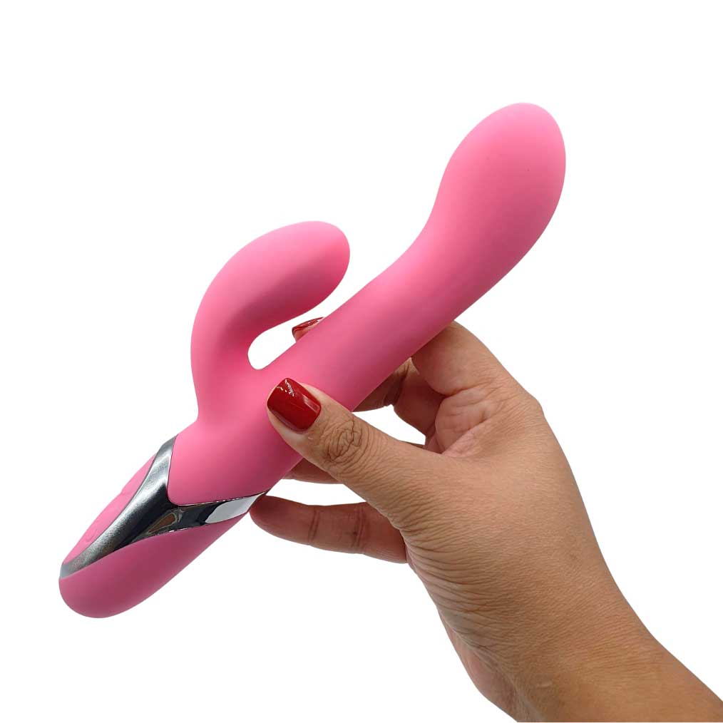Vibrador Rabbit Recarregável com 4 Modos de Rotação, 7 Níveis de Vibrações e Resistente à Água - Pretty Love Nelson | 12,5 x 3,6 cm	| Disponível em 2 Cores - 7