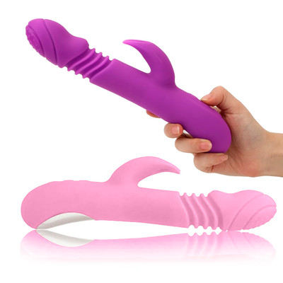Foto 2 do produto Vibrador Rabbit Recarregável com 7 Modos de Vibração, Função Aquecimento e Movimentos de Vai e Vem - Ella Vibrating Rod | 13,5 x 3,7 cm | Disponível em 2 Cores