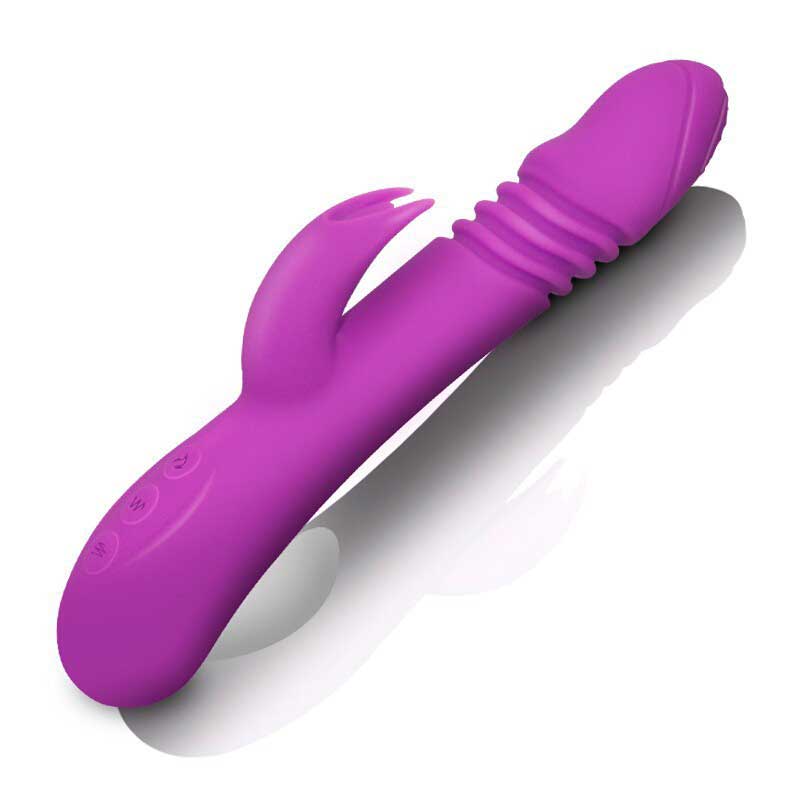 Vibrador Rabbit Recarregável com 7 Modos de Vibração, Função Aquecimento e Movimentos de Vai e Vem - Ella Vibrating Rod | 13,5 x 3,7 cm | Disponível em 2 Cores - 4