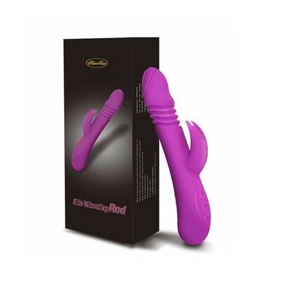 Foto 3 do produto Vibrador Rabbit Recarregável com 7 Modos de Vibração, Função Aquecimento e Movimentos de Vai e Vem - Ella Vibrating Rod | 13,5 x 3,7 cm | Disponível em 2 Cores