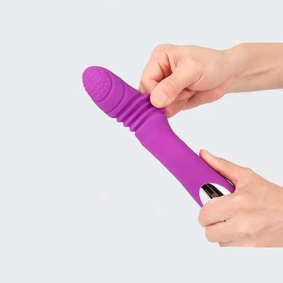 Foto 7 do produto Vibrador Rabbit Recarregável com 7 Modos de Vibração, Função Aquecimento e Movimentos de Vai e Vem - Ella Vibrating Rod | 13,5 x 3,7 cm | Disponível em 2 Cores