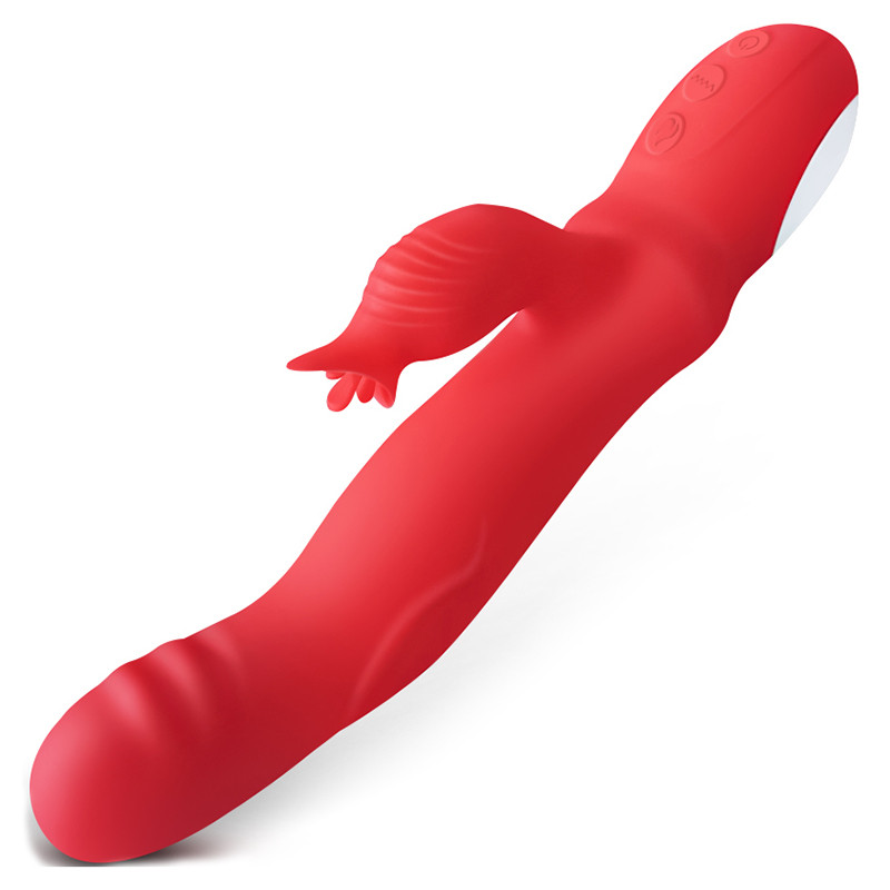 Vibrador Rabbit Recarregável com 9 Modos de Vibração, Função Aquecimento e Movimentos de "Chamadinha" - Hot Rabbit | 12 x 3,2 cm - 3