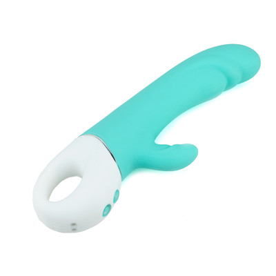 Foto 2 do produto Vibrador Rabbit em Silicone Soft Touch com 9 Modos de Vibração e Recarregável - S-Hande Spray | 13 x 3,7 cm | Disponível em 2 Cores