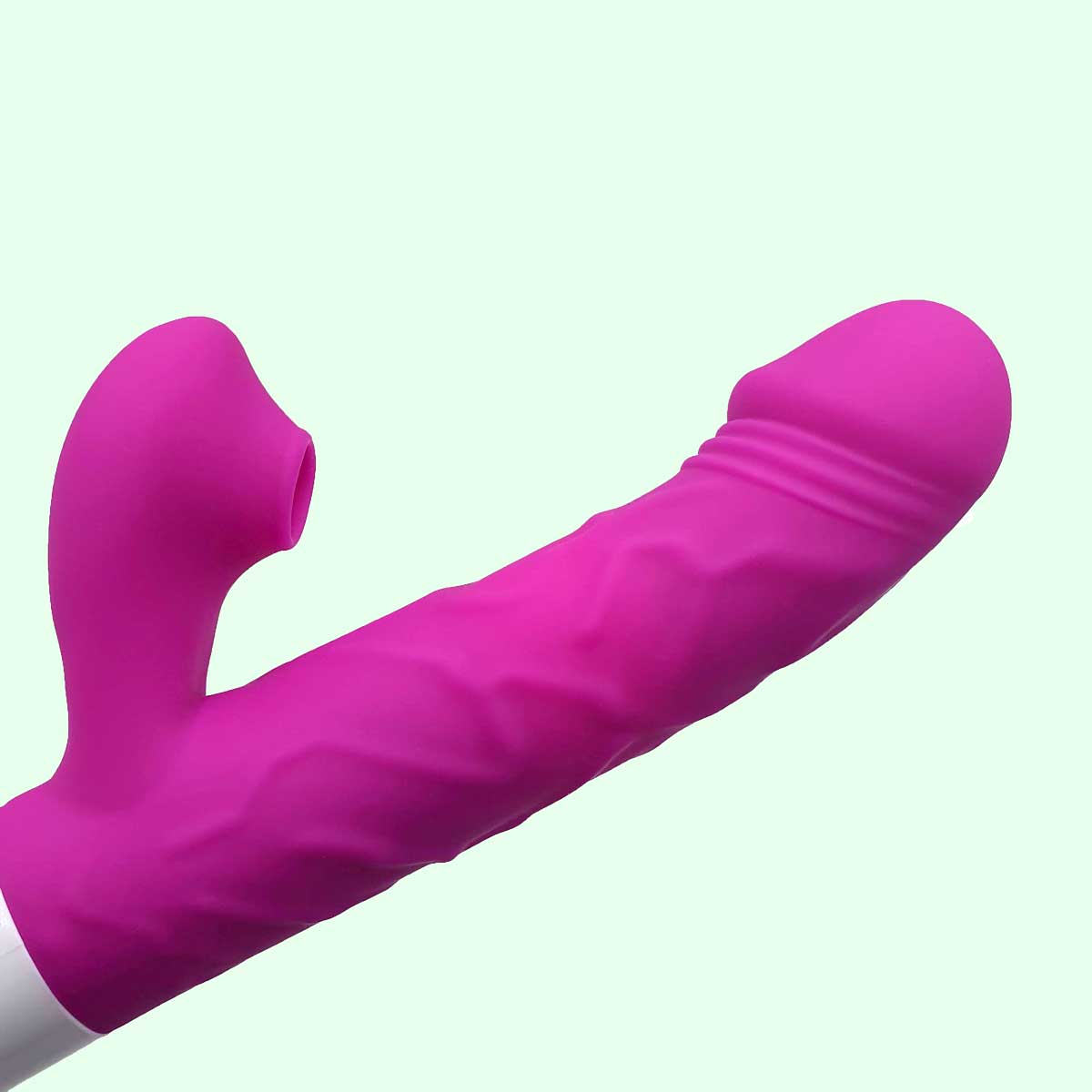 Vibrador Rabbit Recarregável com Aquecimento, 3 Velocidades de Vai e Vem, 10 Modos de Vibração e Pulsação - Fox | 12,6 x 3,6 cm - 2