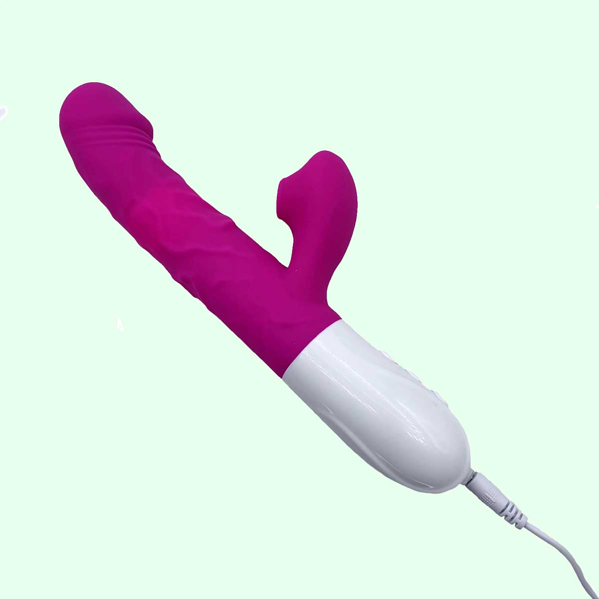 Vibrador Rabbit Recarregável com Aquecimento, 3 Velocidades de Vai e Vem, 10 Modos de Vibração e Pulsação - Fox | 12,6 x 3,6 cm - 3
