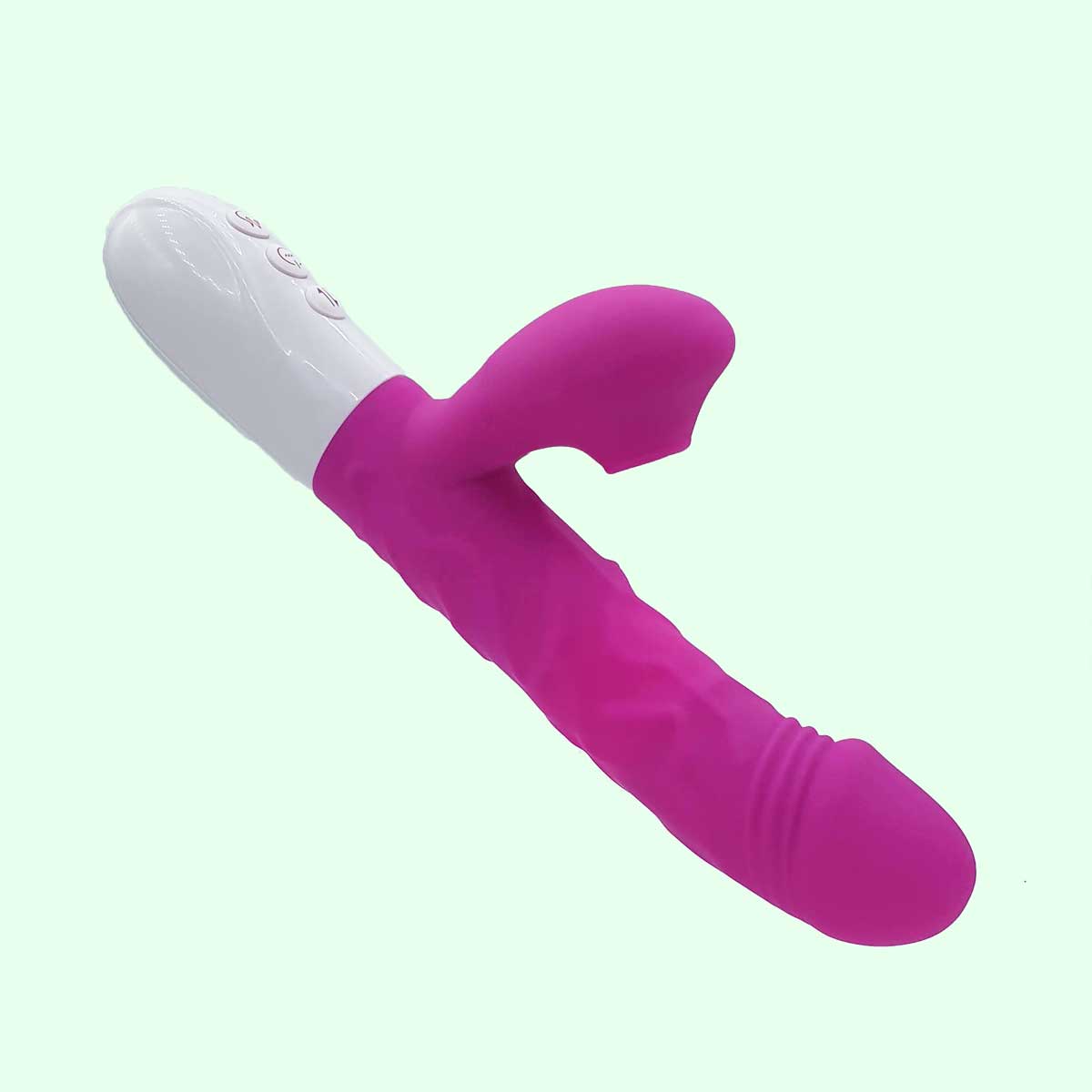Vibrador Rabbit Recarregável com Aquecimento, 3 Velocidades de Vai e Vem, 10 Modos de Vibração e Pulsação - Fox | 12,6 x 3,6 cm - 4