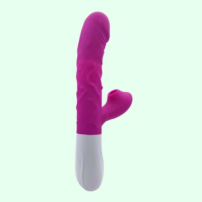 Foto 1 do produto Vibrador Rabbit Recarregável com Aquecimento, 3 Velocidades de Vai e Vem, 10 Modos de Vibração e Pulsação - Fox | 12,6 x 3,6 cm