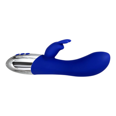 Foto 2 do produto Vibrador Rabbit Recarregável em Silicone com Aquecimento e 10 Modos de Vibração - Adam & Eve Royal Rabbit Warming | 10 x 3,8 cm