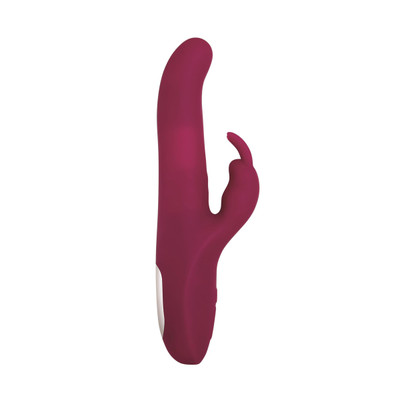 Foto 3 do produto Vibrador Rabbit Recarregável com Esferas Giratórias, Movimento Vai e Vem, Estimulador de Clitóris em Forma de Coelho e 10 Vibrações - Adam & Eve Eve's Twirling Rabbit Thruster | 13,1 x 3,2 cm