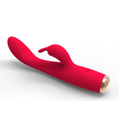 Foto 4 do produto Vibrador Rabbit Recarregável com Estimulador de Clitóris em Forma de Coelho com 10 Modos de Vibrações  - Mr. Rabbit | 12 x 2,8 cm