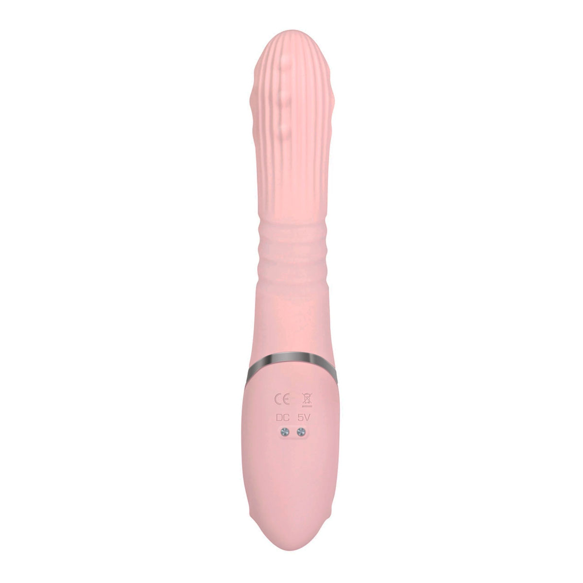 Vibrador Rabbit Recarregável com Estimulador de Clítoris em Forma de Coelho, 7 Vibrações e 3 Movimentos Vai e Vem - Adam & Eve - Eve's Thrusting Rabbit Whit Orgasmic Beads | 13,2 x 3,2 cm - 3
