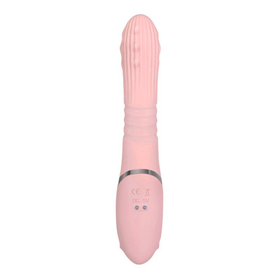 Foto 3 do produto Vibrador Rabbit Recarregável com Estimulador de Clítoris em Forma de Coelho, 7 Vibrações e 3 Movimentos Vai e Vem - Adam & Eve - Eve's Thrusting Rabbit Whit Orgasmic Beads | 13,2 x 3,2 cm