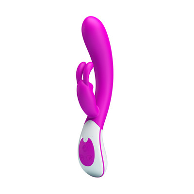 Foto 2 do produto Vibrador Rabbit  em Silicone Ultra Macio com 12 Modos de Vibração e Recarregável - Pretty Love Harlan | 11,7 x 2,8 cm