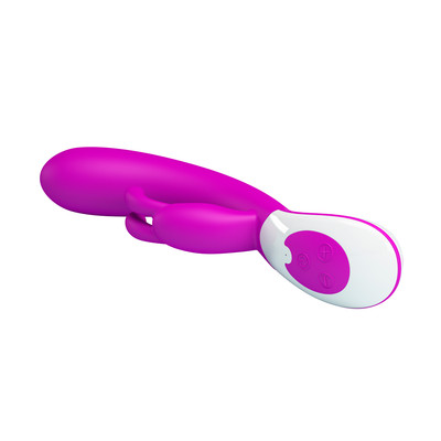 Foto 6 do produto Vibrador Rabbit  em Silicone Ultra Macio com 12 Modos de Vibração e Recarregável - Pretty Love Harlan | 11,7 x 2,8 cm