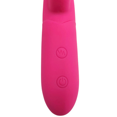 Foto 4 do produto Vibrador Rabbit em Silicone com Estimulador de Clitóris em Formato de Coelho, 10 Modos de Vibração e Recarregável - SI Dada | 9 x 2,9 cm | Disponível em 2 Cores