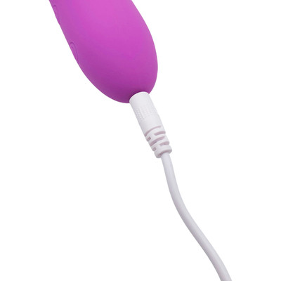 Foto 9 do produto Vibrador Rabbit em Silicone com Estimulador de Clitóris em Formato de Coelho, 10 Modos de Vibração e Recarregável - SI Dada | 9 x 2,9 cm | Disponível em 2 Cores