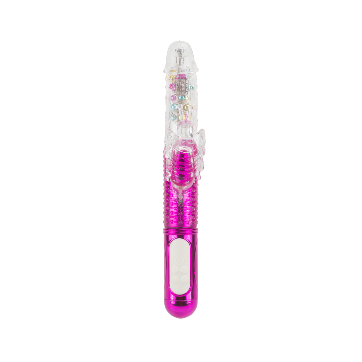 Vibrador Rabbit Recarregável com Movimento Vai e Vem, Estimulador de Clitóris em Forma de Borboleta e 36 Modos de Vibração - Devices Vibration Balls | 12,5 x 3,6 cm | Disponível em 3 Cores - 9
