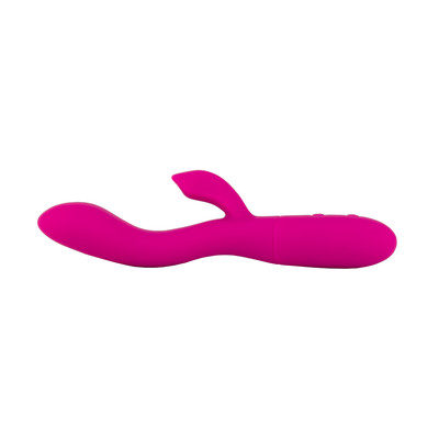 Foto 9 do produto Vibrador de Ponto G e Clitóris em Silicone com 10 Modos de Vibrações e Recarregável - SI Dueto | 10,3 x 3,7 cm | Disponível em 2 Cores
