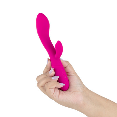 Foto 11 do produto Vibrador de Ponto G e Clitóris em Silicone com 10 Modos de Vibrações e Recarregável - SI Dueto | 10,3 x 3,7 cm | Disponível em 2 Cores