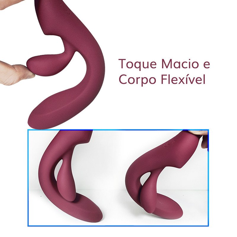 Vibrador Rabbit Recarregável em Silicone com 12 Modos de Vibrações - Mr. Jack | 11,8 x 3,1 cm - 3